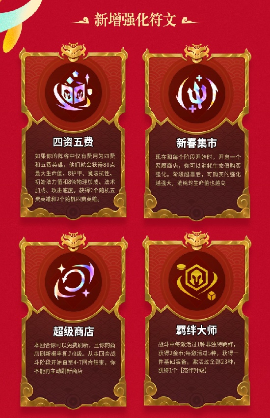 金铲铲之战2026福星新增强化符文有哪些