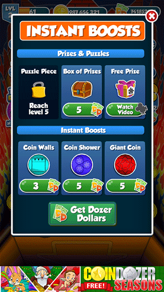 金币推土机中文无限金币版v1.1.0