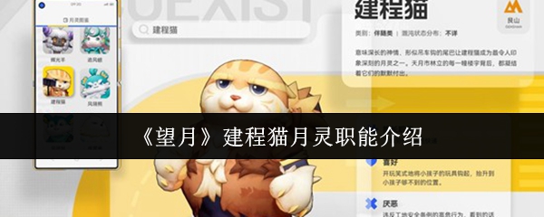 望月建程猫月灵职能是什么