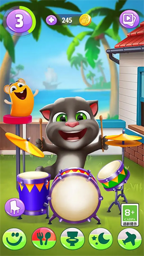 我的汤姆猫2破解版无限金币钻石-我的汤姆猫2破解版内置菜单v4.3.2.7