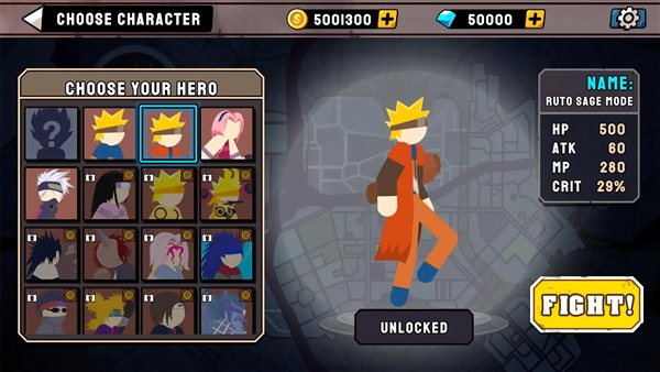 火柴人忍者格斗无限金币版下载安装